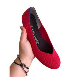 Red Cherry Rothy’s Flat 7.5 (retired color) Luxury Ballet Flats